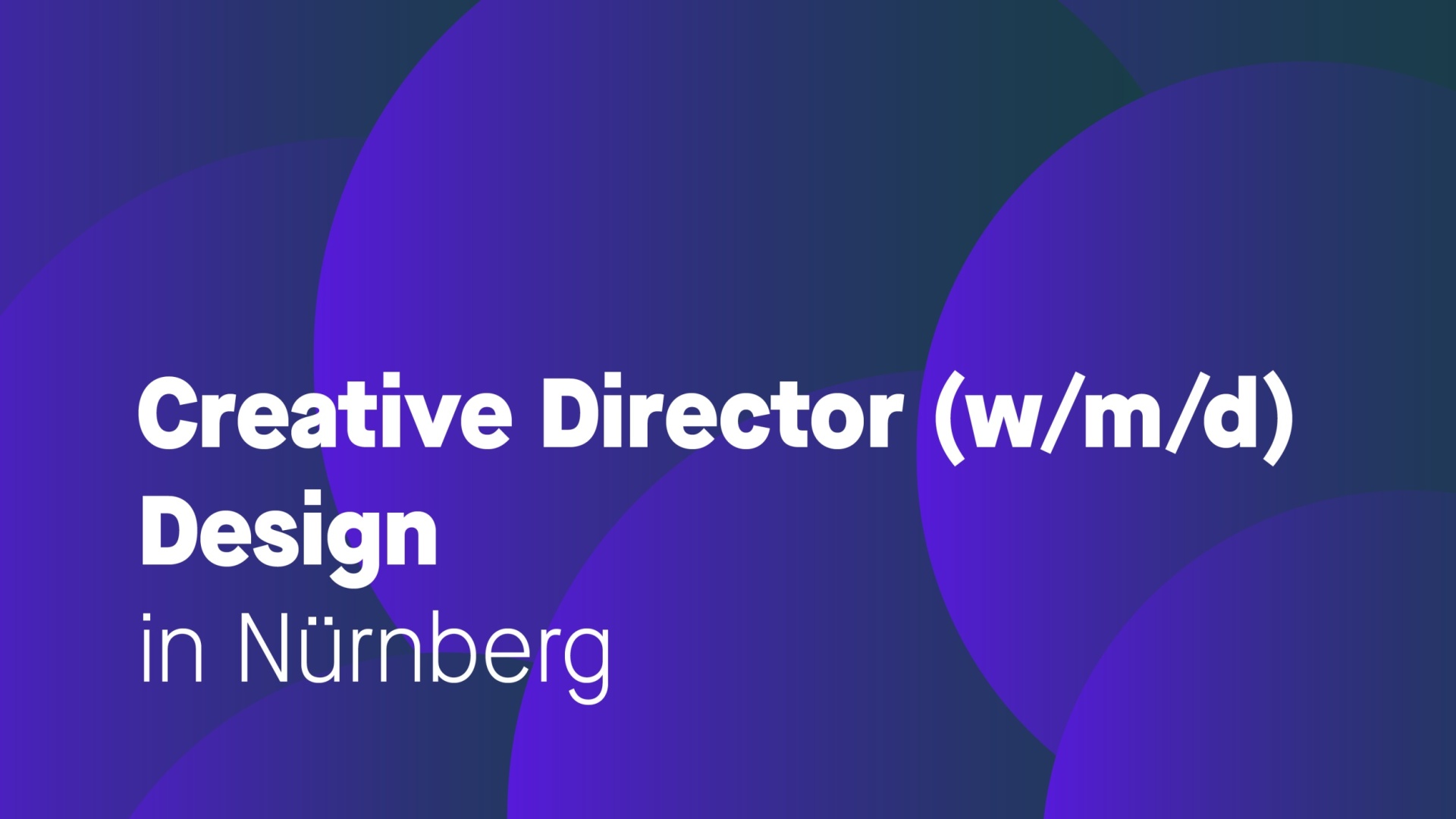 Creative Director (w/m/d) Design