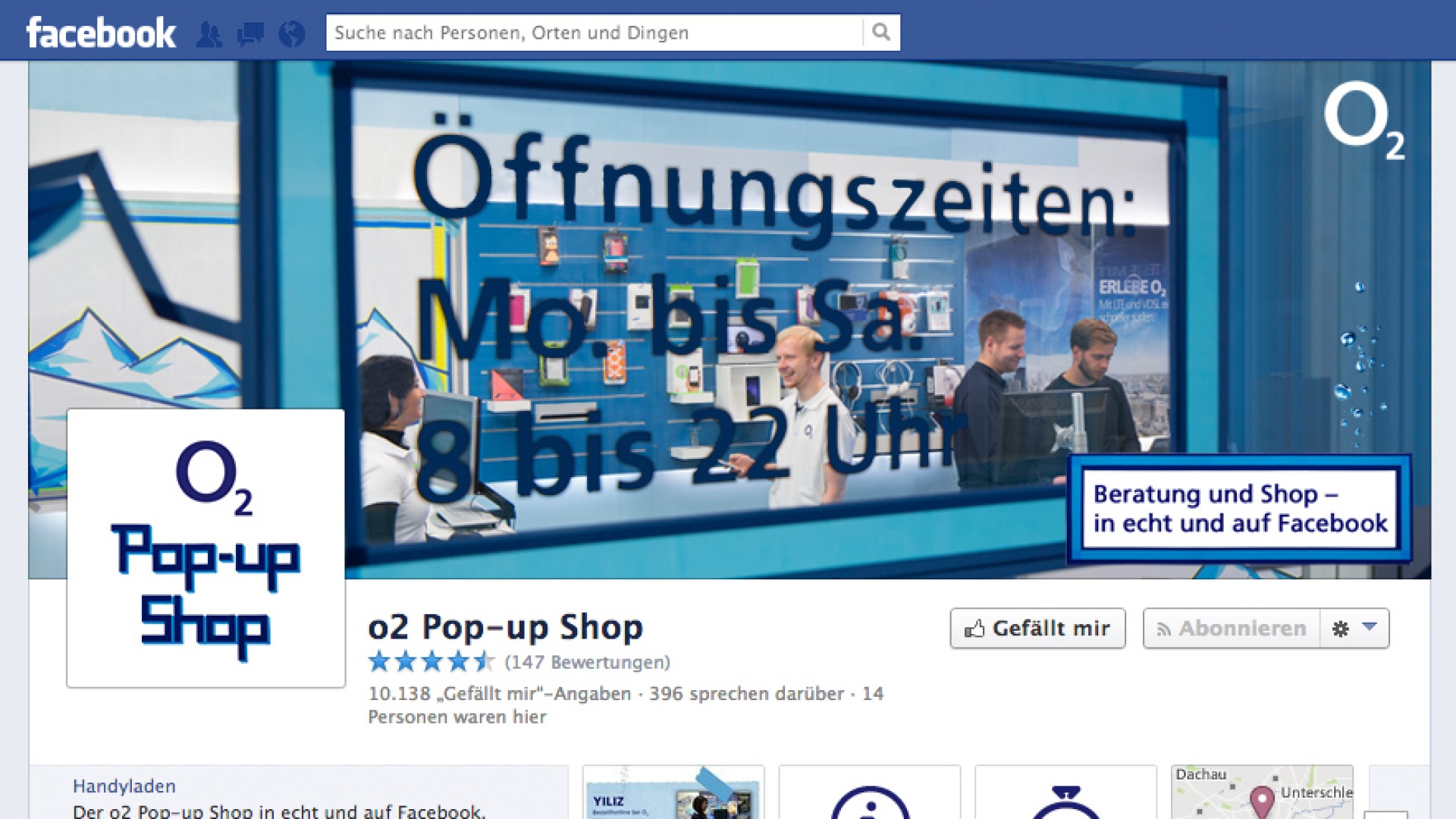 o2 Pop-up Shop digital und live